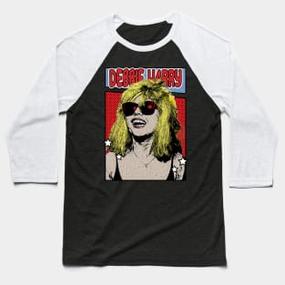 Debbie Harry Comic Style Art Baseball T-Shirt